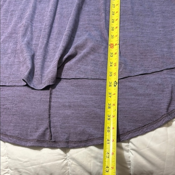 LuLaRoe Carly Purple High Low Dress with Raglan Sleeves - Picture 7 of 7